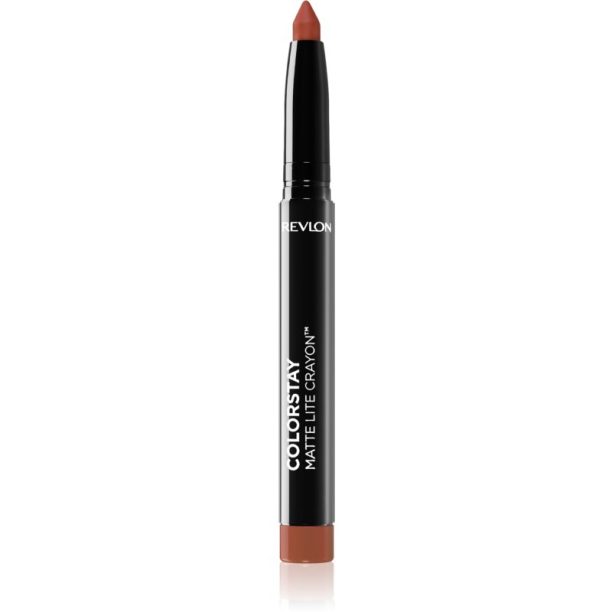 Revlon Cosmetics ColorStay™ Matte Lite Crayon матиращо червило с молив цвят 002 Clear The Air 1