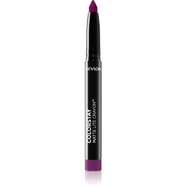 Revlon Cosmetics ColorStay™ Matte Lite Crayon матиращо червило с молив цвят 012 On Cloud Wine 1