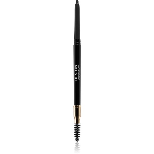 Revlon Cosmetics ColorStay™ двустранен молив за вежди с четка цвят 225 Soft Black 0