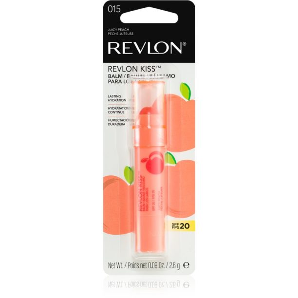 Revlon Cosmetics Kiss™ Balm хидратиращ балсам за устни SPF 20 аромати 15 Juicy Peach 2