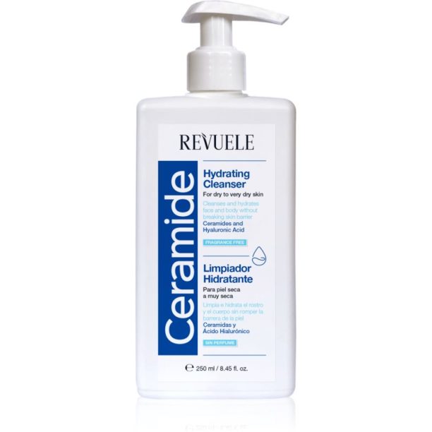 Revuele Ceramide Hydrating Cleanser измиващ гел за лице и тяло за суха или много суха кожа 250 мл.