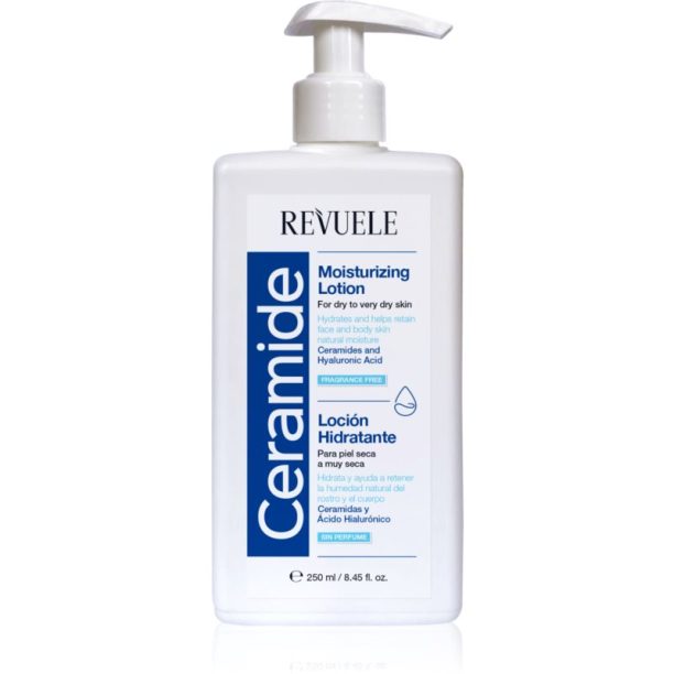 Revuele Ceramide Moisturizing Lotion хидратиращо мляко за тяло и лице за суха или много суха кожа 250 мл.