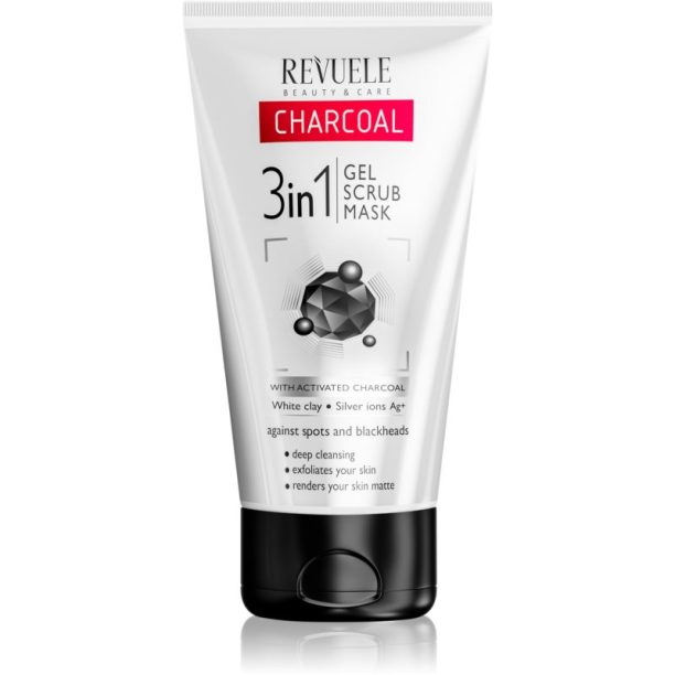 Revuele Charcoal 3in1 почистващ гел 3 в 1 150 мл.