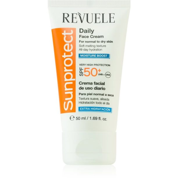 Revuele Sunprotect Moisture Boost хидратиращ дневен крем SPF 50+ 50 мл.