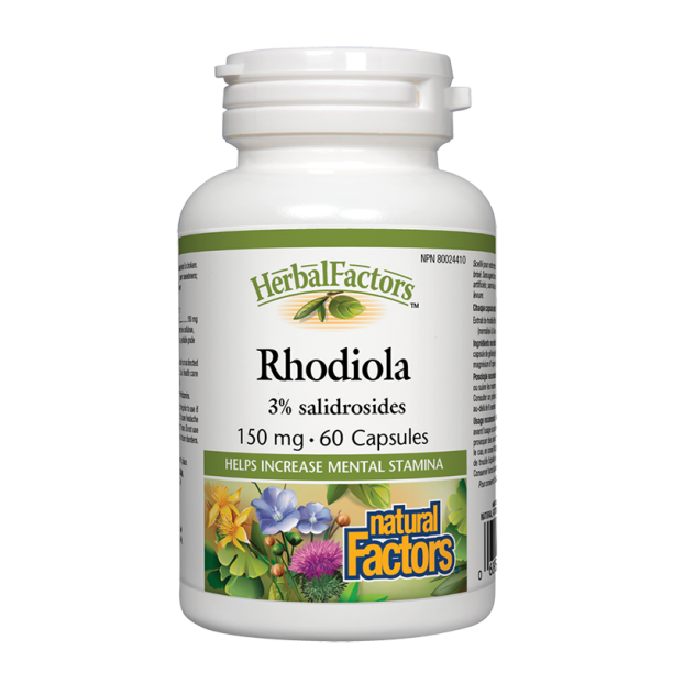 Rhodiola/ Златен корен 150 mg x 60 капсули Natural Factors на ниска цена