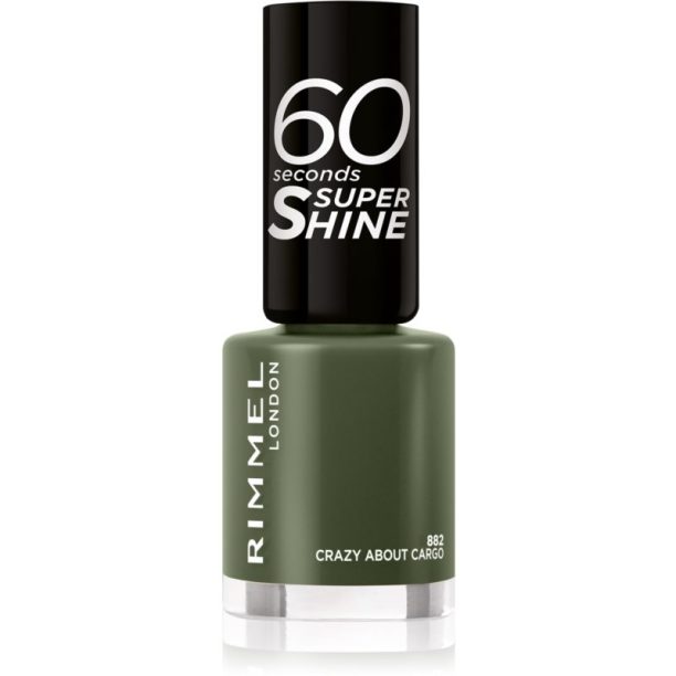 Rimmel 60 Seconds Super Shine лак за нокти цвят 882 Crazy About Cargo 8 мл.