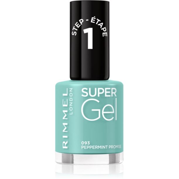 Rimmel Super Gel гел лак за нокти без използване на UV/LED лампа цвят 093 Peppermint Promise 12 мл.