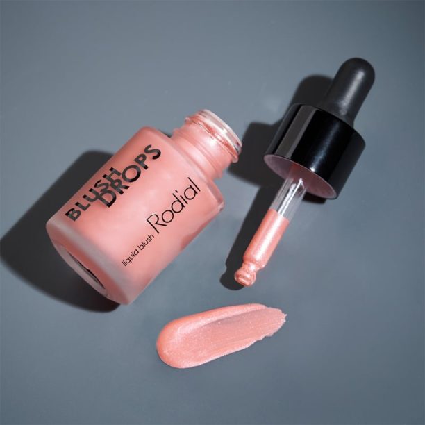 Rodial Blush Drops течен руж и блясък за устни придаващ хидратация и блясък цвят Frosted Pink 15 мл. купи на топ цена