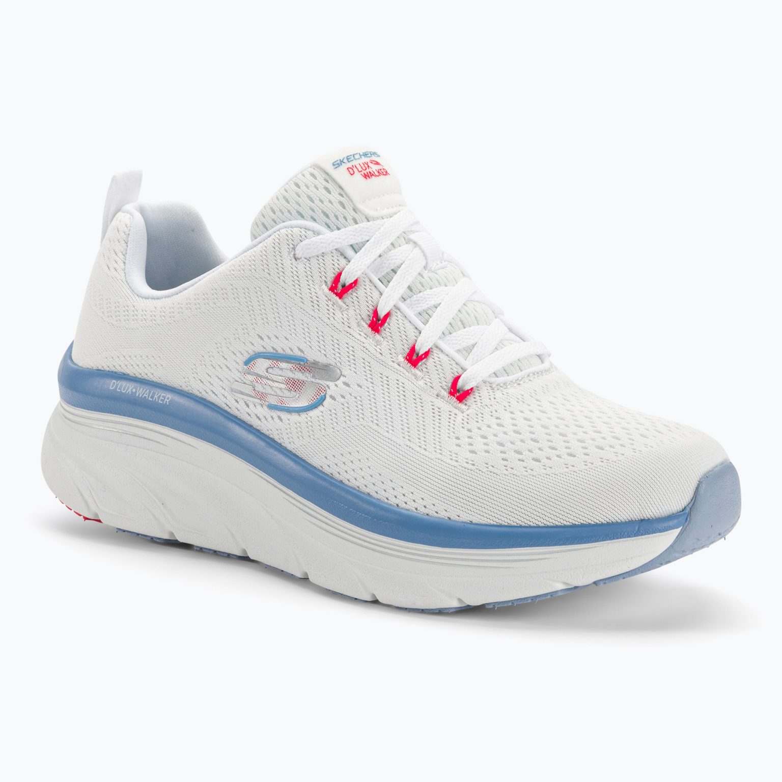 SKECHERS дамски маратонки D'Lux Walker Let It Glow white/pink/blue