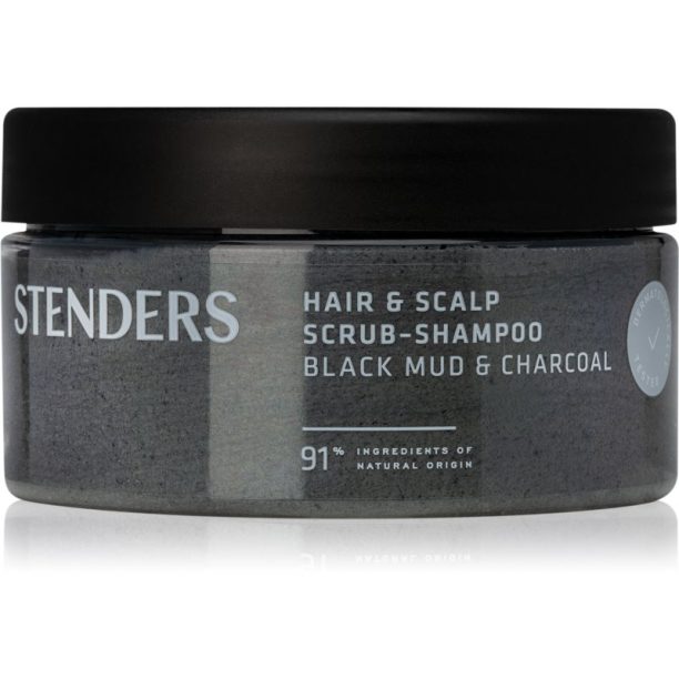 STENDERS Black Mud & Charcoal почистващ пилинг за коса и скалп 300 гр. на ниска цена