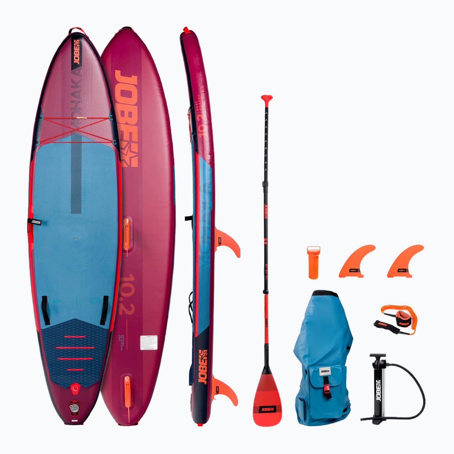 SUP JOBE Aero Mohaka 10'2 бордо 486422002