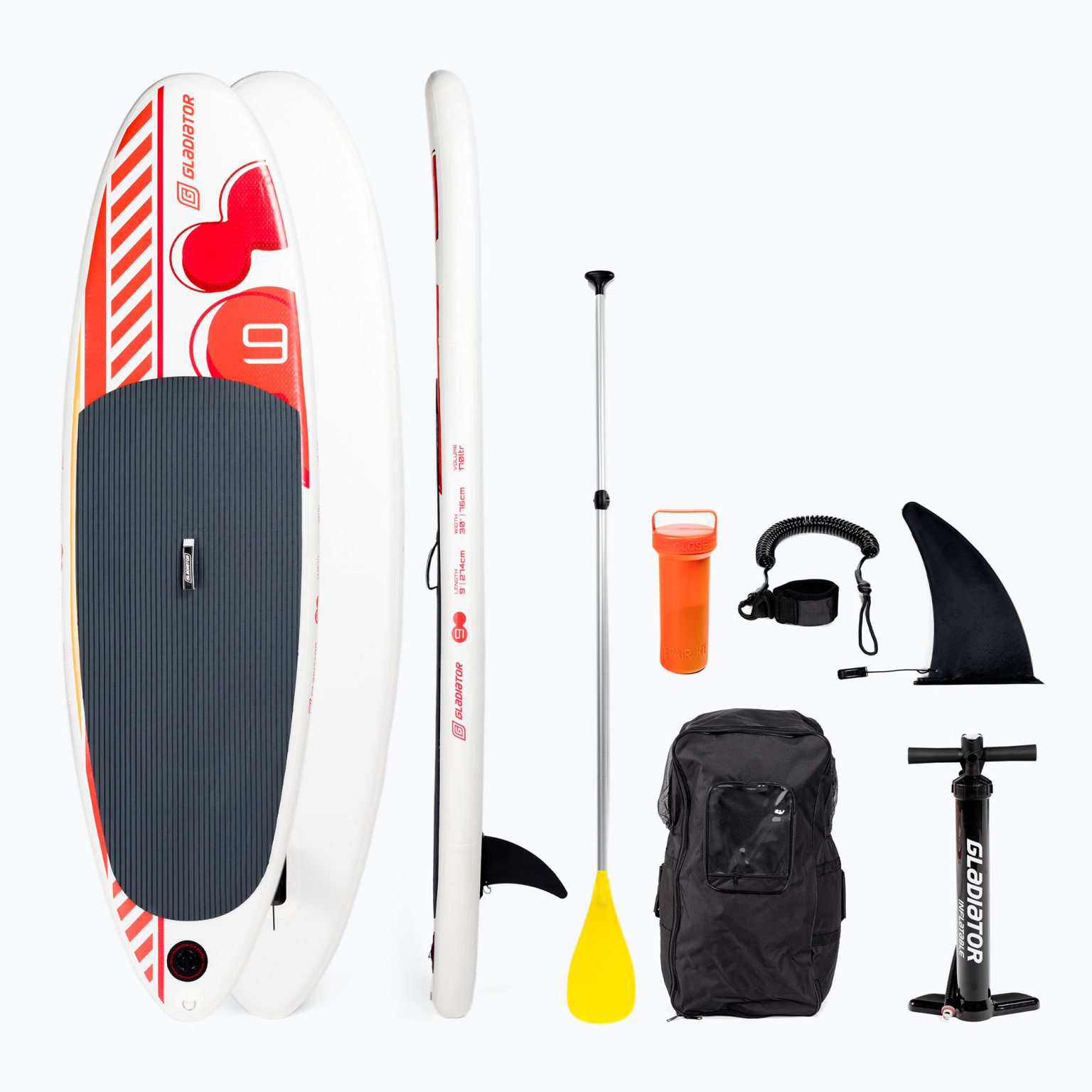 SUP дъска GLADIATOR Kids 9'0'' orange KS90