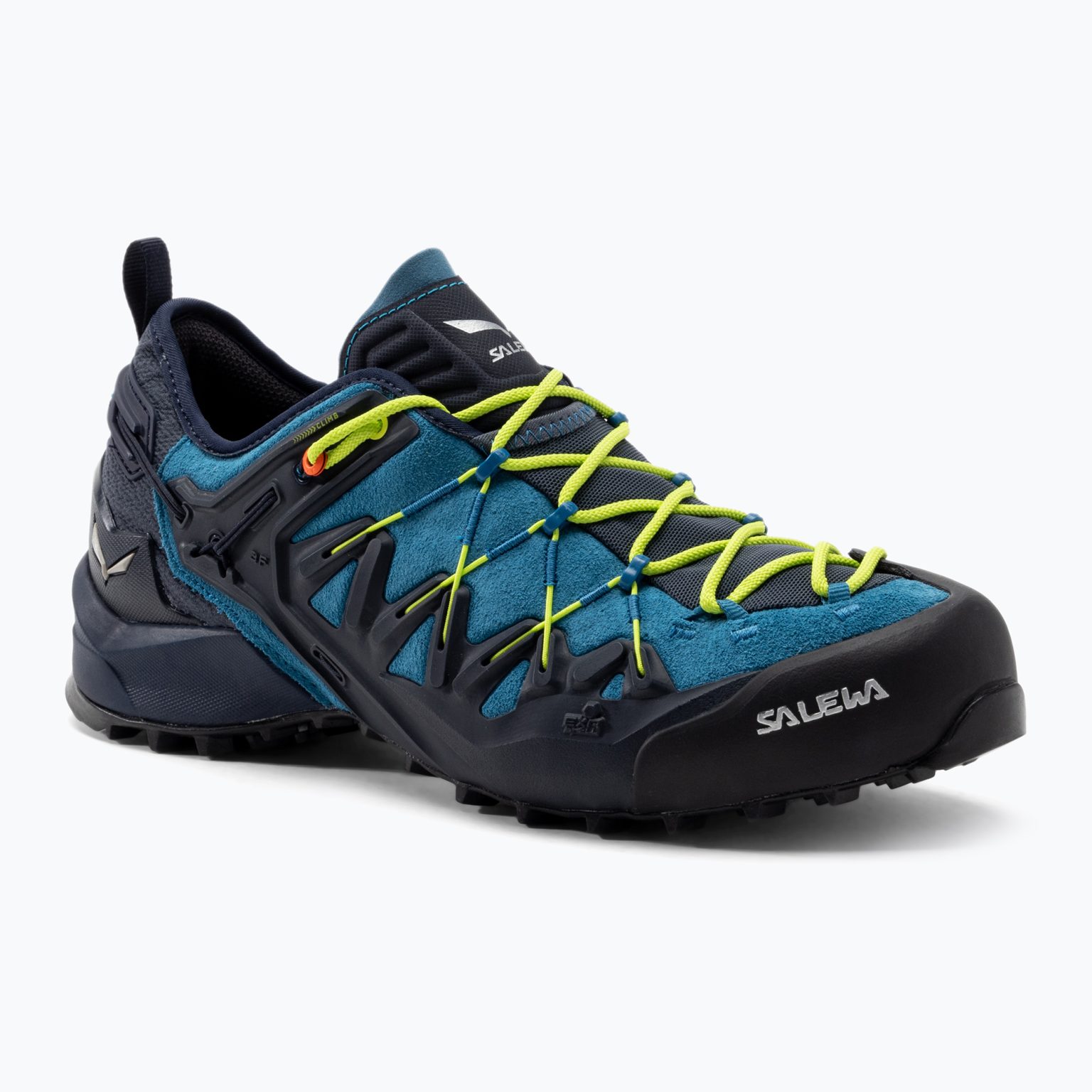 Salewa Wildfire Edge мъжки туристически обувки синьо/жълто 61346