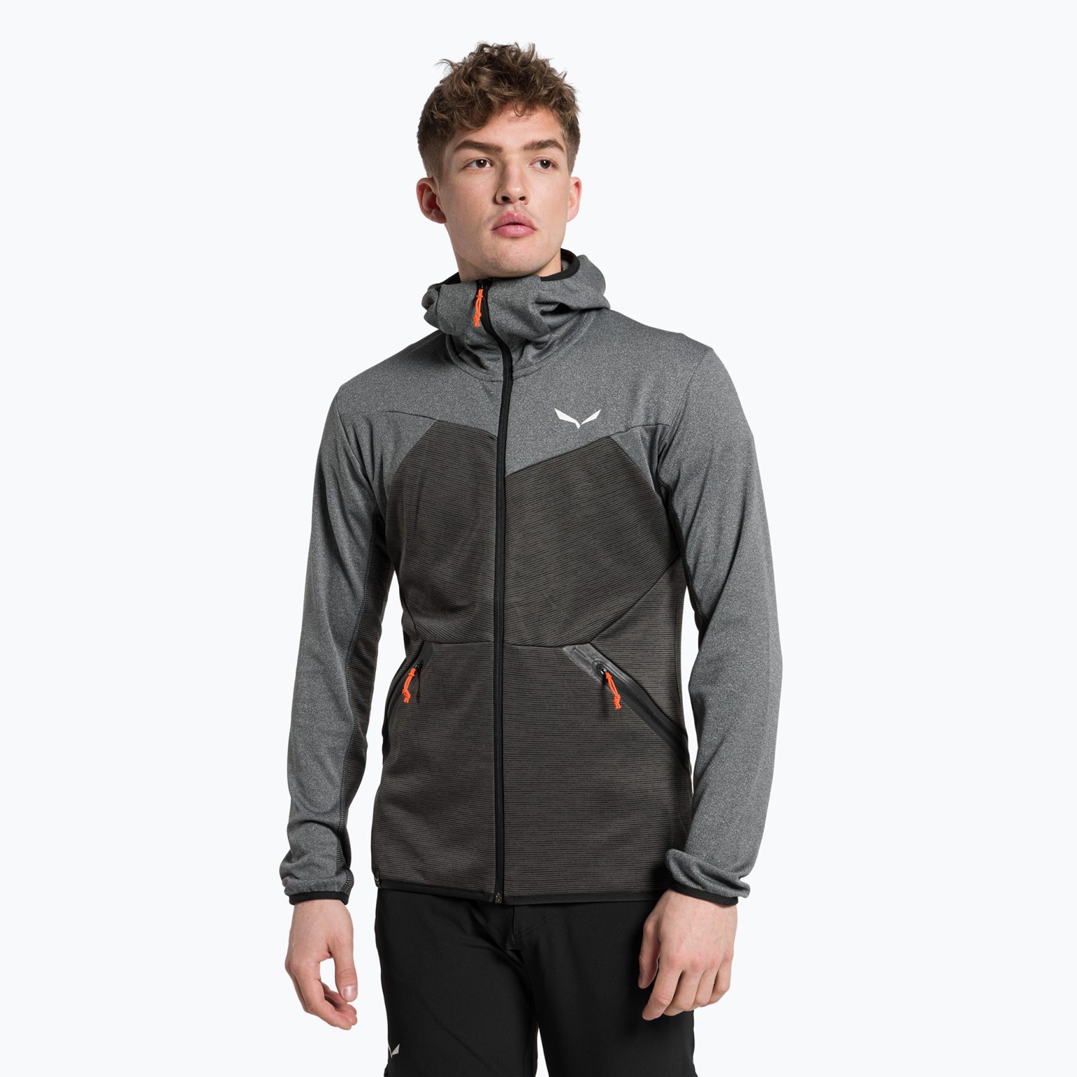 Salewa мъжки поларен суитшърт Puez Melange PL FZ Hoody сив 00-0000027386