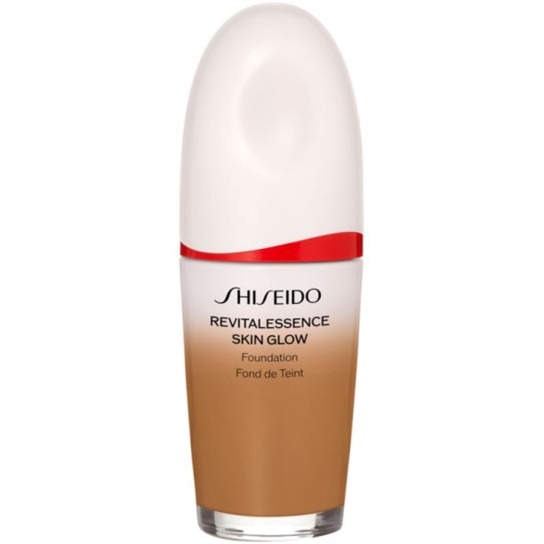 Shiseido Revitalessence Skin Glow Foundation лек фон дьо тен с озаряващ ефект SPF 30 цвят Bronze 30 мл. на ниска цена