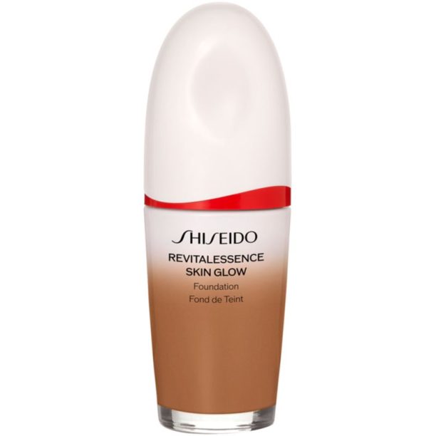 Shiseido Revitalessence Skin Glow Foundation лек фон дьо тен с озаряващ ефект SPF 30 цвят Cedar 30 мл. на ниска цена