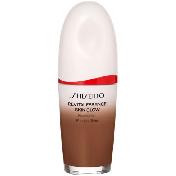 Shiseido Revitalessence Skin Glow Foundation лек фон дьо тен с озаряващ ефект SPF 30 цвят Henna 30 мл. на ниска цена