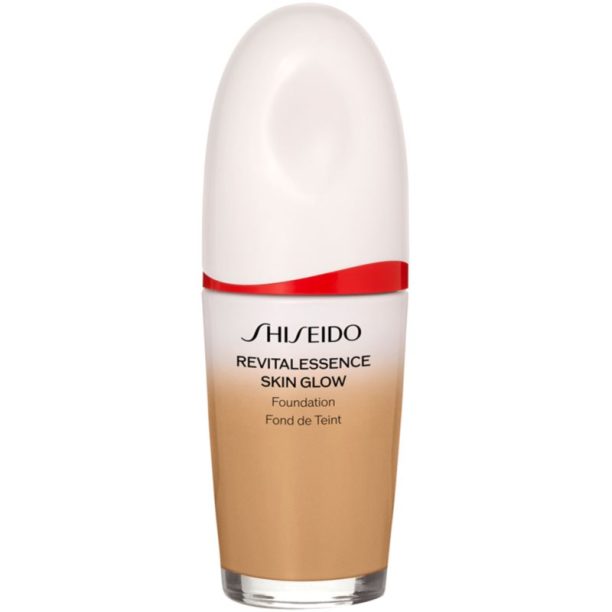 Shiseido Revitalessence Skin Glow Foundation лек фон дьо тен с озаряващ ефект SPF 30 цвят Maple 30 мл. на ниска цена