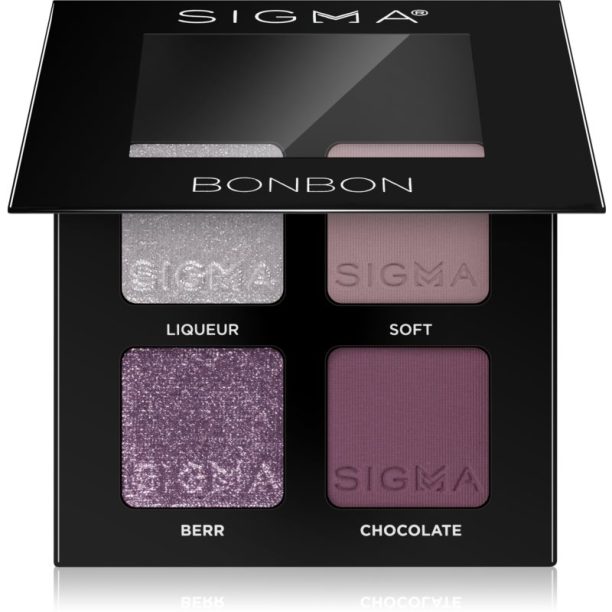 Sigma Beauty Quad палитра сенки за очи цвят Bonbon 4 гр.