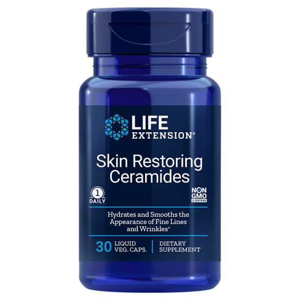 Skin Restoring Ceramides/ Серамиди за красива кожа 350 mg х 30 капсули Life Extension на ниска цена