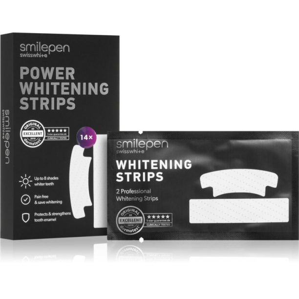 Smilepen Whitening Strips 14 x 2 Stk Power избелващи ленти за зъби 14 бр.