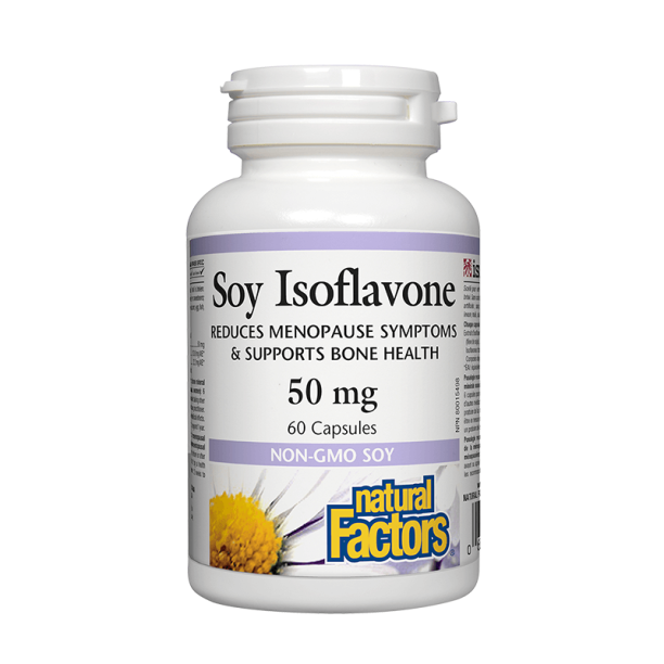 Soy Isoflavone/ Соя Изофлавони 50 mg х 60 капсули Natural Factors на ниска цена