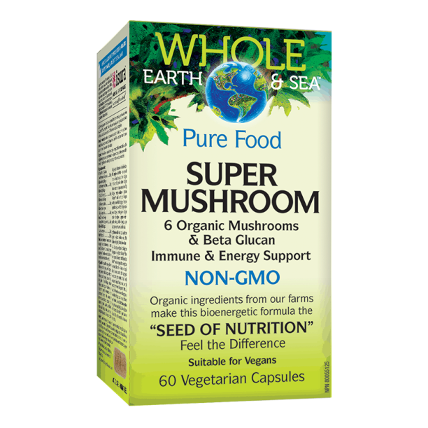 Super Mushroom Whole earth & sea® х 60 капсули Natural Factors на ниска цена