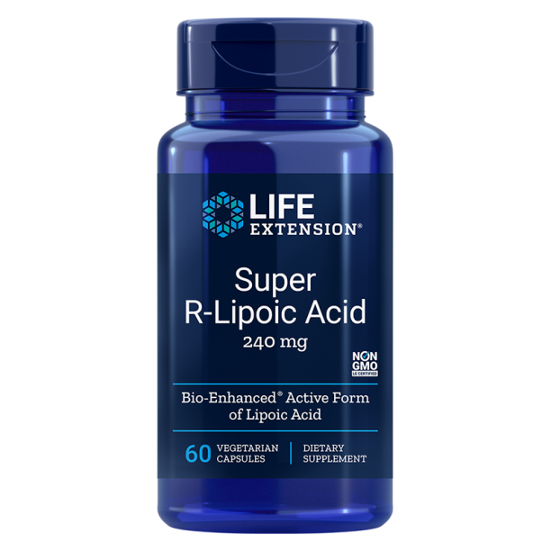 Super R-Lipoic Acid / Алфа-липоева киселина (R-форма) 240 mg х 60 капсули Life Extension на ниска цена