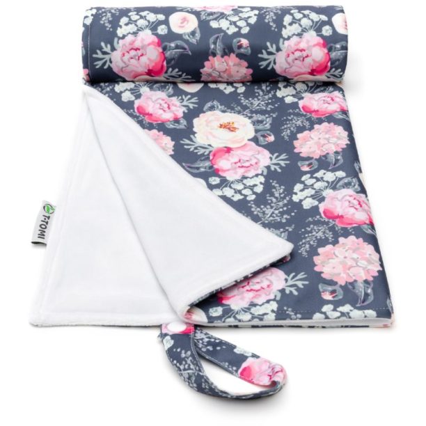 T-TOMI Changing Pad Grey Flowers перяща се подложка за преповиване 50x70 см