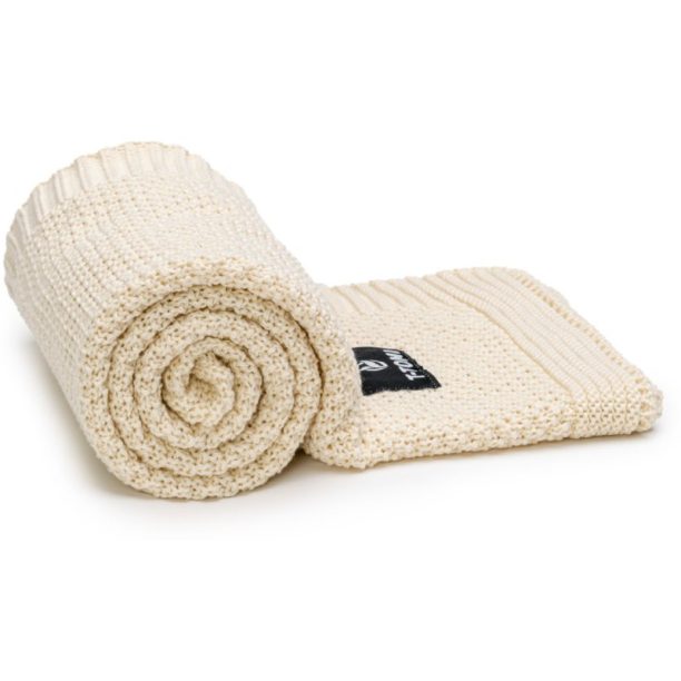 T-TOMI Knitted Blanket Cream плетени одеяла 80x100 см