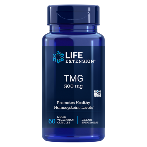 TMG / ТМГ (ТриМетилГлицин) 500 mg х 60 капсули Life Extension на ниска цена