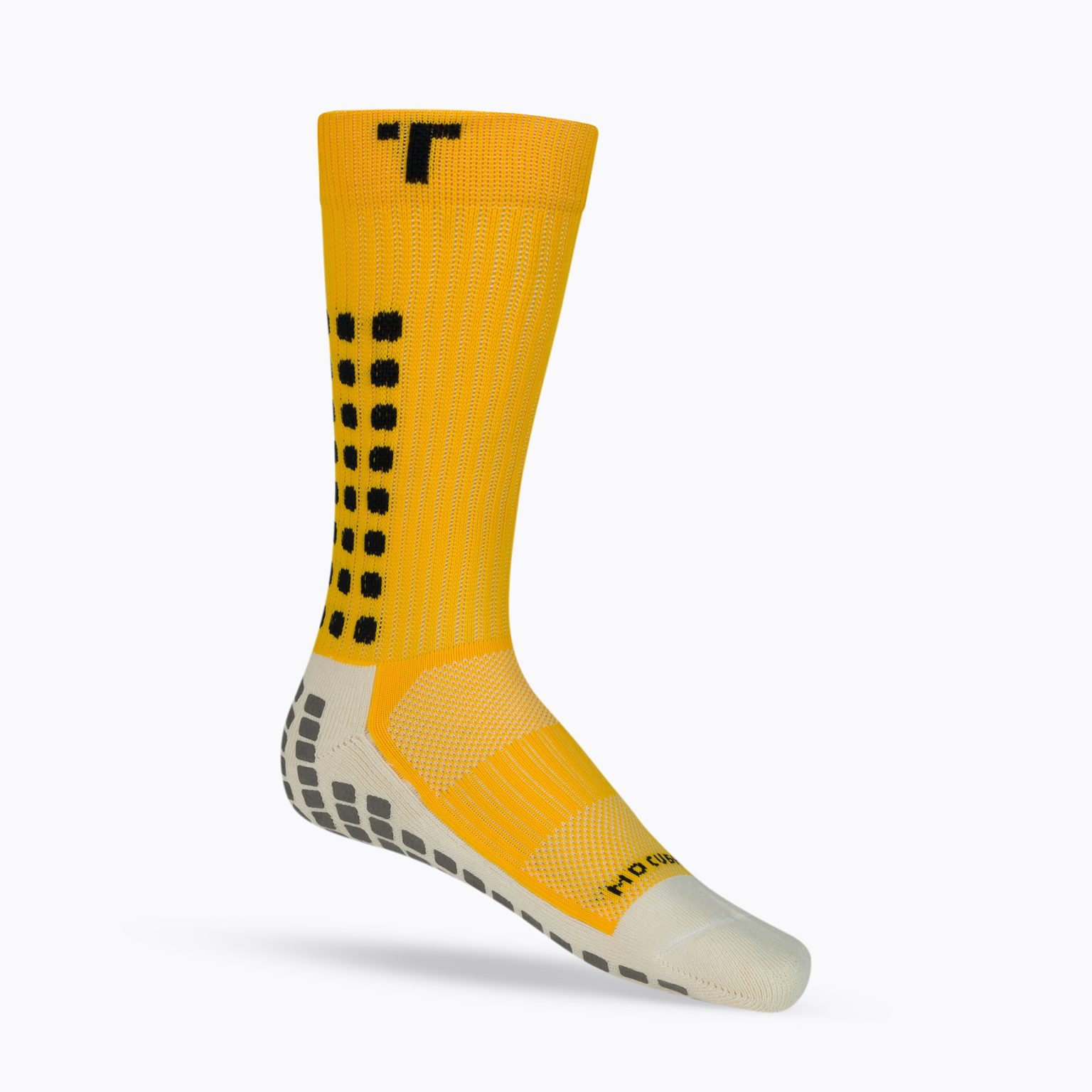 TRUsox Mid-Calf Cushion футболни чорапи жълти CRW300