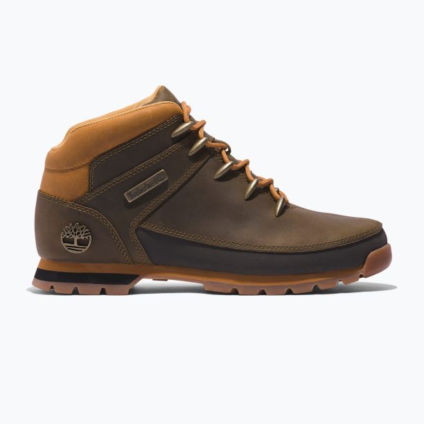 Timberland Euro Sprint Hiker маслинови ботуши за трекинг от пълнозърнест материал