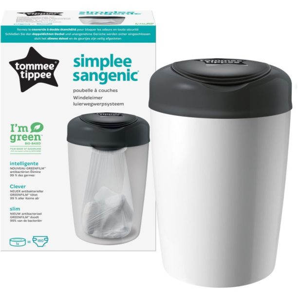 Tommee Tippee Simplee White кош за пелени 1 бр. на ниска цена