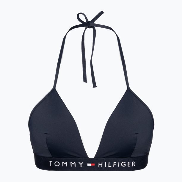 Tommy Hilfiger Триъгълник Fixed Foam Горна част на бански костюм синя