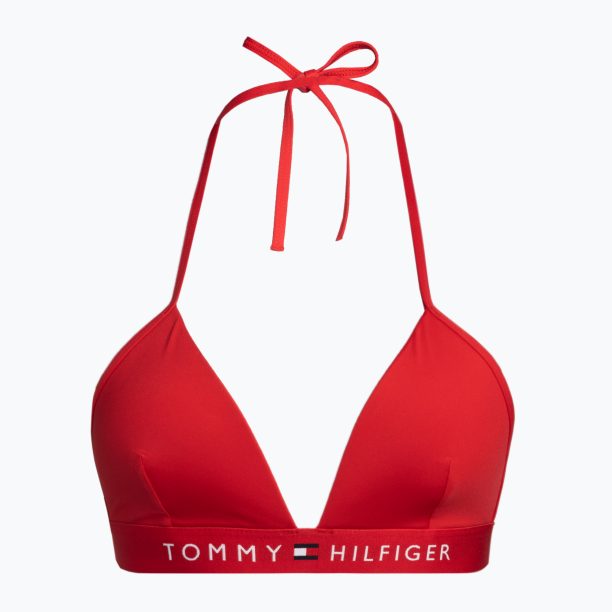 Tommy Hilfiger Триъгълник Fixed Foam Горна част на бански костюм червена