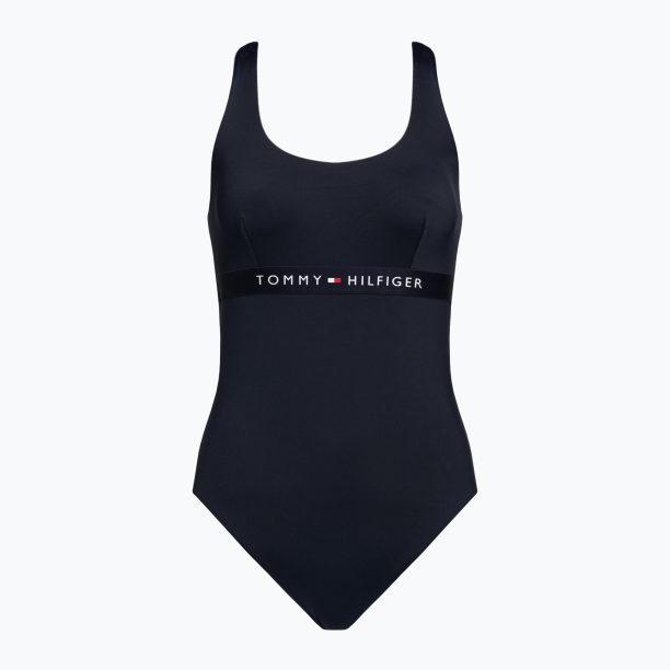 Tommy Hilfiger дамски бански костюм от една част One Piece Cut Out blue