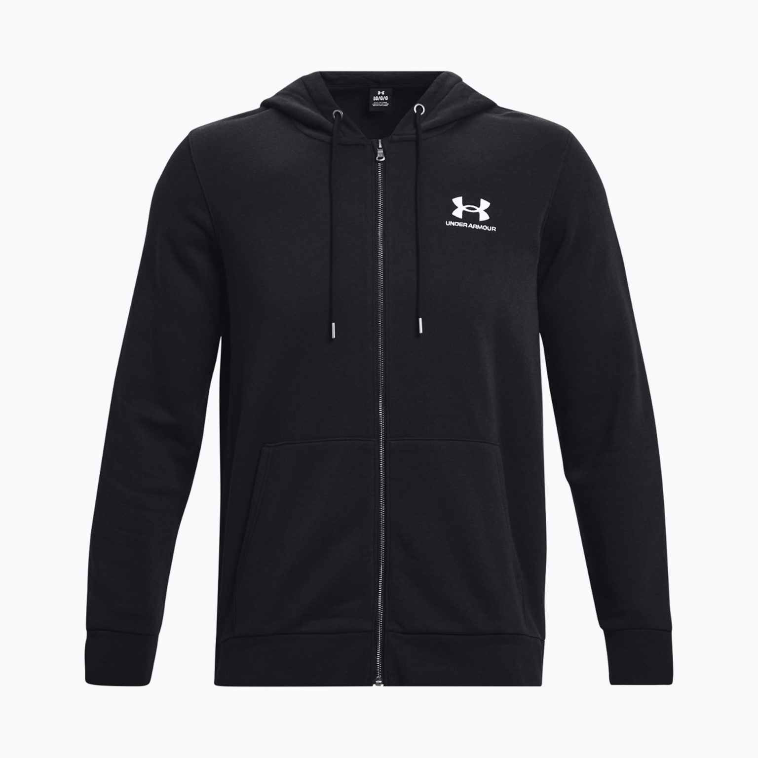 Under Armour Essential Fleece Full Zip Hood Мъжки суитшърт за обучение Black 1373881