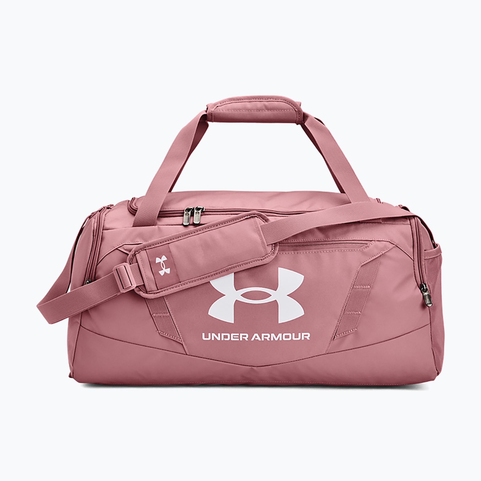 Under Armour Undeniable 5.0 Duffle S 40 л розов еликсир/бял пътнически сак