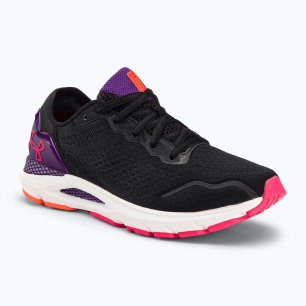 Under Armour дамски обувки за бягане W Hovr Sonic 6 black / galaxy purple / pink shock 3026128