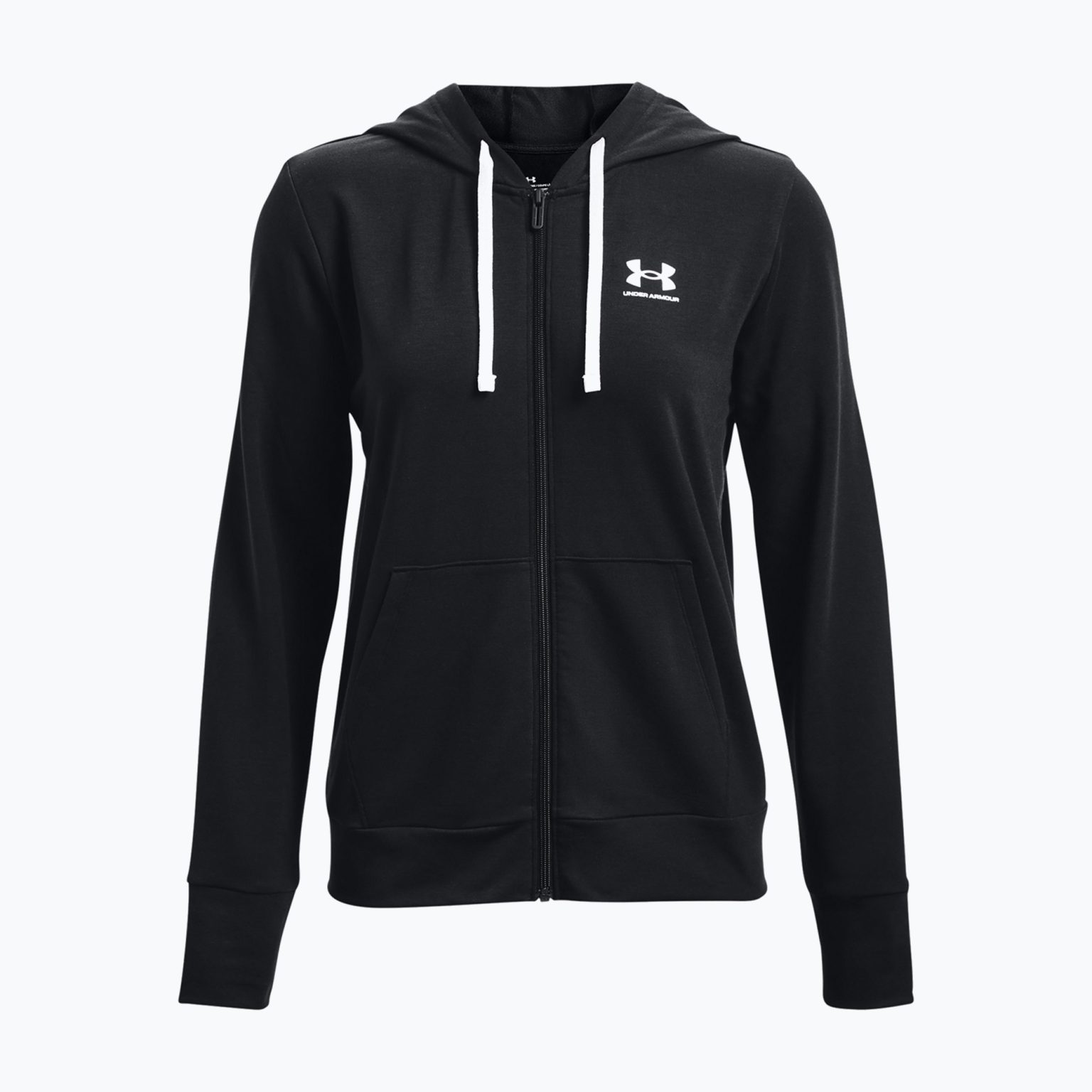 Under Armour дамски суитшърт за тренировки Rival Terry Full Zip Hoodie black 1369853