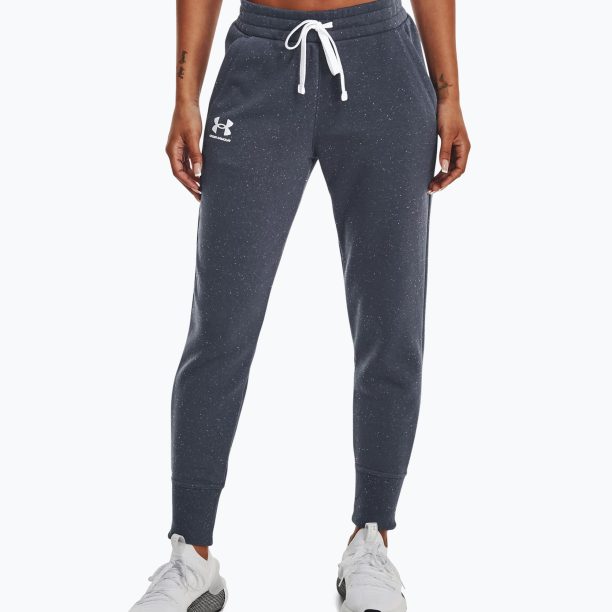 Under Armour дамски тренировъчни панталони Rival Fleece Joggers сив 1356416