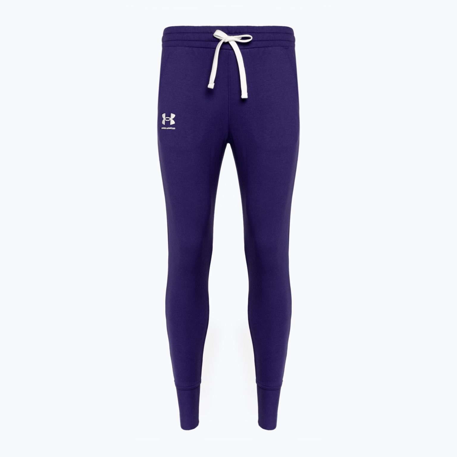 Under Armour дамски тренировъчни панталони Rival Fleece Joggers тъмно синьо 1356416