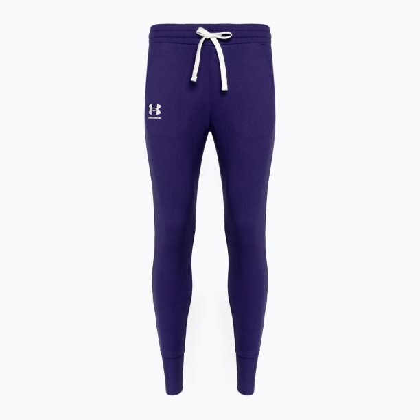 Under Armour дамски тренировъчни панталони Rival Fleece Joggers тъмно синьо 1356416