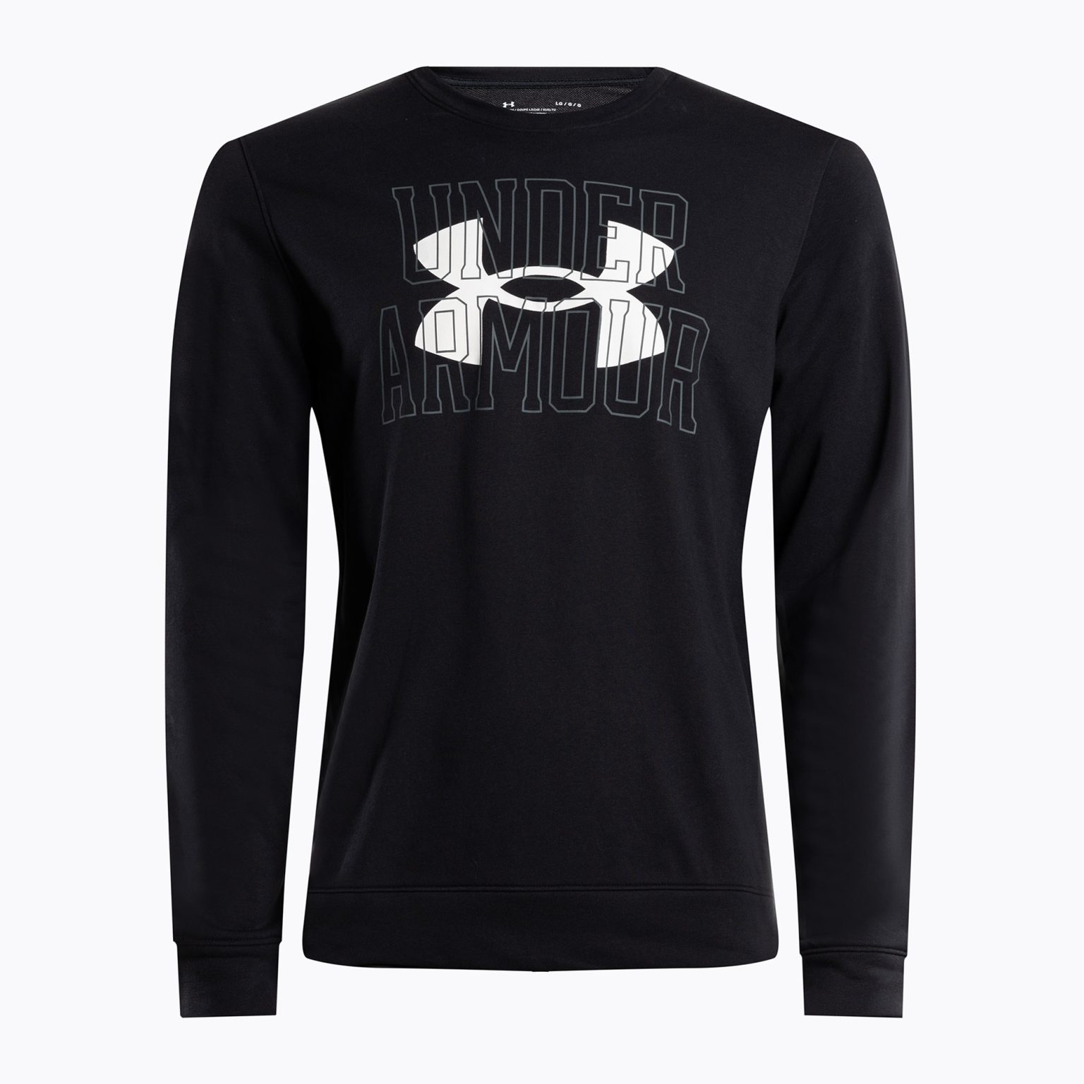 Under Armour мъжки суитшърт за тренировки Rival Terry Logo Crew черен 1370391-001