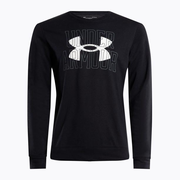 Under Armour мъжки суитшърт за тренировки Rival Terry Logo Crew черен 1370391-001