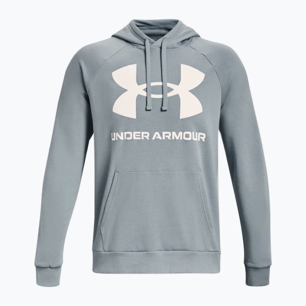 Under Armour мъжки суитшърт с качулка Rival Fleece Big Logo HD сив 1357093-465