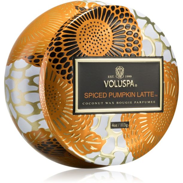 VOLUSPA Japonica Holiday Spiced Pumpkin Latte ароматна свещ в кутия 113 гр.