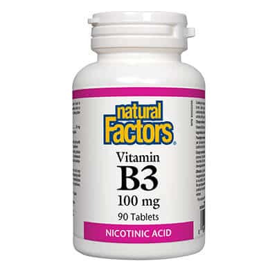 Vitamin B3/ Витамин В3 х 90 таблетки Natural Factors на ниска цена