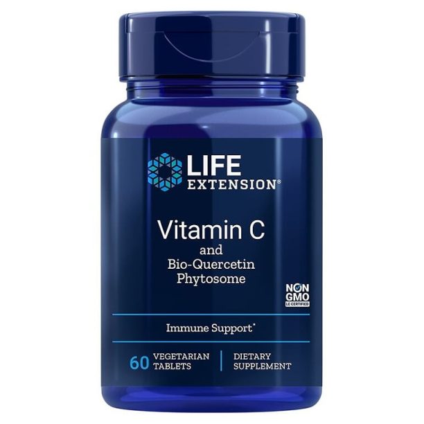 Vitamin C and Bio-Quercetin Phytosome / Витамин С и Био Кверцетин Фитозоми х 60 таблетки Life Extension на ниска цена